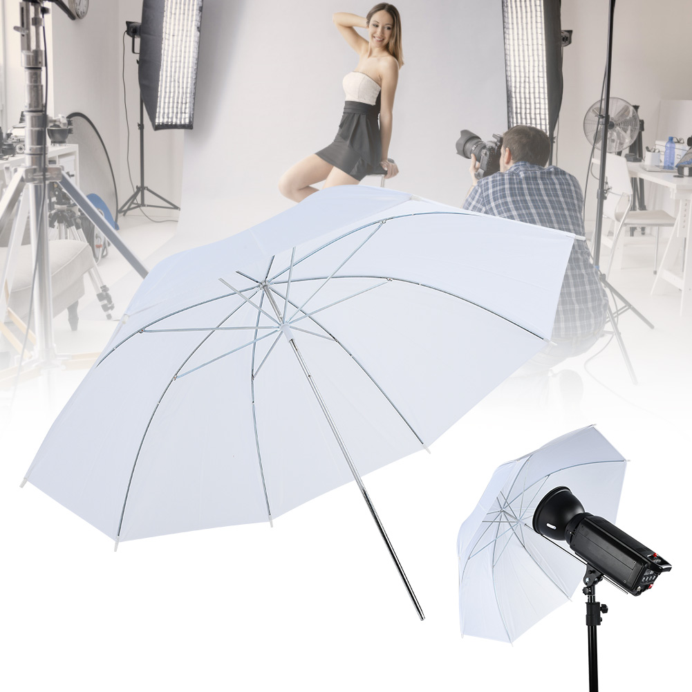 Photography Umbrella Diffuser - مظلة ناعمة بيضاء شفافة مقاس 33