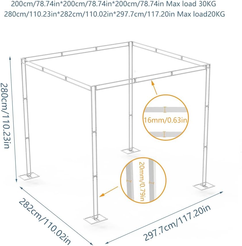 طقم حامل خلفية لحفلات الزفاف ا - مراجعة Backdrop Stand Kit وسعره