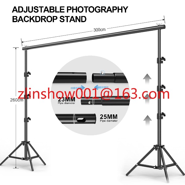 معدات استوديو الصور 2.6*3 م/2* - مراجعة Backdrop Stand Kit وسعره