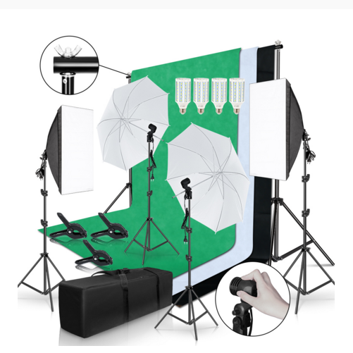 طقم تصوير احترافي كامل من Gold - مراجعة Backdrop Stand Kit وسعره