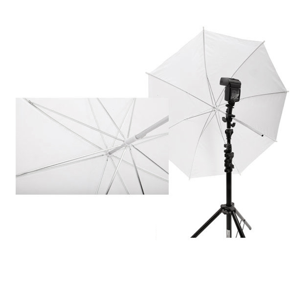 مظلة ناعمة بيضاء شفافة مقاس 33 - مراجعة Photography Umbrella Diffuser وسعره